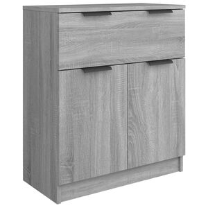 vidaXL Aparador de madera contrachapada gris Sonoma 60x30x70 cm