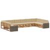 vidaXL Juegos de sof&aacute;s 10 uds. Madera de Acacia S&oacute;lida
