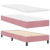 vidaXL Cama tipo Box Spring con colch&oacute;n Rosa 80 x 200 cm Terciopelo