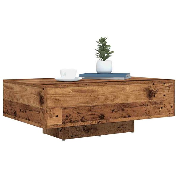 vidaXL Mesa de Caf&eacute; Madera vieja 85 x 55 x 31 cm Madera de ingenier&iacute;a