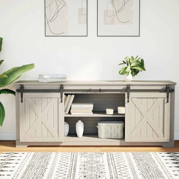 vidaXL Kit de puerta corredera de armario acero carbono 152 cm