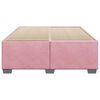 vidaXL Estructura de cama sin colch&oacute;n terciopelo rosa 160x200 cm