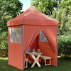vidaXL Carpa de Fiesta Terracota 200 x 200 x 306 cm Tela Oxford