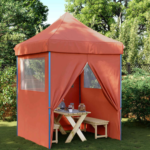 vidaXL Carpa de Fiesta Terracota 200 x 200 x 306 cm Tela Oxford