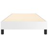 vidaXL Estructura de cama con somier cuero sintético blanco 90x200 cm