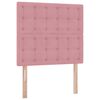vidaXL Cama con almacenamiento y colch&oacute;n Rosa 90 x 200 cm Terciopelo