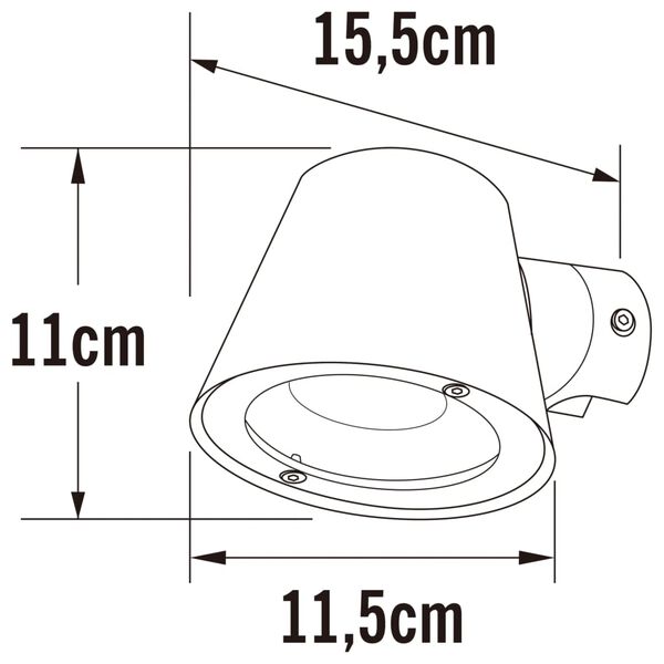 KONSTSMIDE L&aacute;mpara de pared Trieste galvanizado