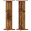 vidaXL Soportes altavoces 2 uds madera roble envejecido 30x30x95 cm