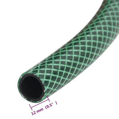 vidaXL Manguera de jardín PVC verde 15,6 mm 10 m
