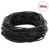 vidaXL Cord&oacute;n de cuero Negro &Oslash;1 mm x 10 m Cuero