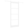 vidaXL Puerta Corredera 93 x 232 cm Madera de pino maciza y vidrio