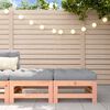 vidaXL Taburetes de jardín con cojines 2 uds madera abeto de Douglas