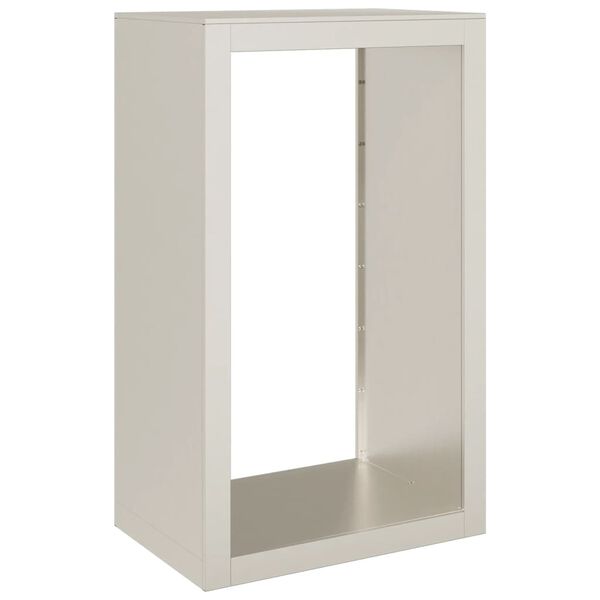 Le&ntilde;ero vidaXL 60x40x100 cm Acero oxidado