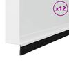 vidaXL Sellos de cepillo para puertas autoadhesivos 12 pcs 100 cm