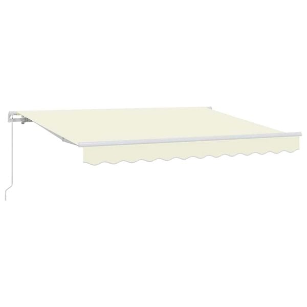 vidaXL Toldo Retr&aacute;ctil Manual Crema 300 x 200 cm tela