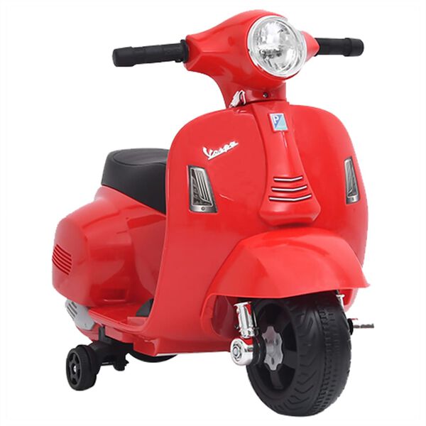 vidaXL Motocicleta el&eacute;ctrica de juguete Vespa GTS300 rojo