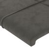 vidaXL Cama box spring con colch&oacute;n terciopelo gris oscuro 90x200 cm