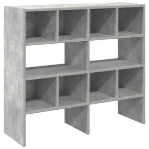vidaXL Zapateros 2 uds apilables gris hormig&oacute;n 89,5x30x40 cm