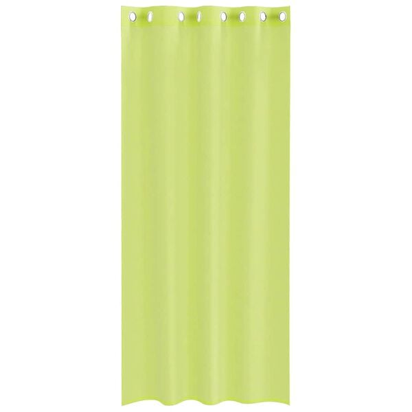 vidaXL Cortinas de gasa con ojales 2 uds verde manzana 140x245 cm