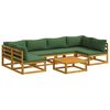 vidaXL Juego de Sof&aacute; 7 uds. Natural Madera de Acacia S&oacute;lida