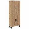 vidaXL Aparador alto 2 uds. Roble artisan 69,5 x 34 x 180 cm