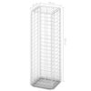 vidaXL Cesta para muro de gaviones de alambre galvanizado 100x30x30 cm