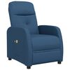 vidaXL Sill&oacute;n de masaje elevable de tela azul
