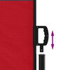 vidaXL Toldo lateral retr&aacute;ctil rojo 117x300 cm