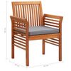 vidaXL Set comedor de jard&iacute;n 9 pzas y cojines madera maciza de acacia