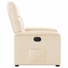 vidaXL Sill&oacute;n reclinable elevable tela de microfibra beige