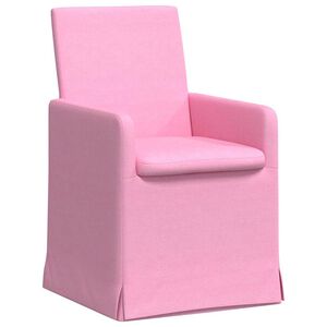 vidaXL Sillas de comedor 2 uds. tela Rosa 57 x 67 x 95 cm