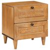 vidaXL Mesa de noche Marr&oacute;n Claro 40 x 33 x 46 cm Madera de ingenier&iacute;a