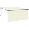 vidaXL Toldo retr&aacute;ctil Crema 300 x 200 cm tela