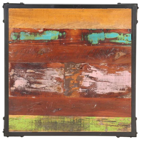 vidaXL Mesa de centro de madera maciza reciclada 60x60x35 cm