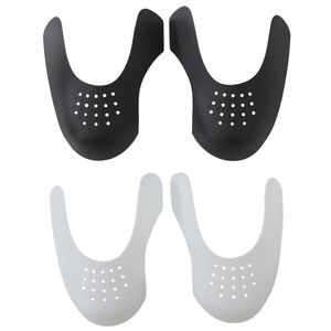 vidaXL Protectores de pliegues para zapatos 2 pares pl&aacute;stico EU 41-47