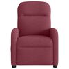 vidaXL Sillón de masaje reclinable de tela color vino tinto