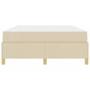 vidaXL Estructura de cama con colch&oacute;n Crema 140 x 190 cm tela