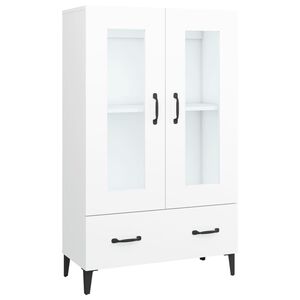 vidaXL Aparador de madera contrachapada blanco 70x31x115 cm