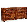vidaXL Aparador de madera maciza de acacia 160x35x75 cm