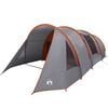 vidaXL Tienda t&uacute;nel para 4 personas 4 persona Gris y naranja