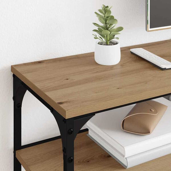 vidaXL Gabinete de TV Roble artesanal 160 x 30 x 50 cm