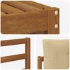 vidaXL Conjunto de sof&aacute;s de exterior con coj&iacute;n 4 pcs Natural y Beige