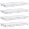 vidaXL Estante de pared 4 uds. M&aacute;rmol 50 x 23,5 x 3,8 cm