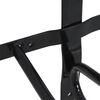 vidaXL Soporte de silla de montura de pared hierro negro