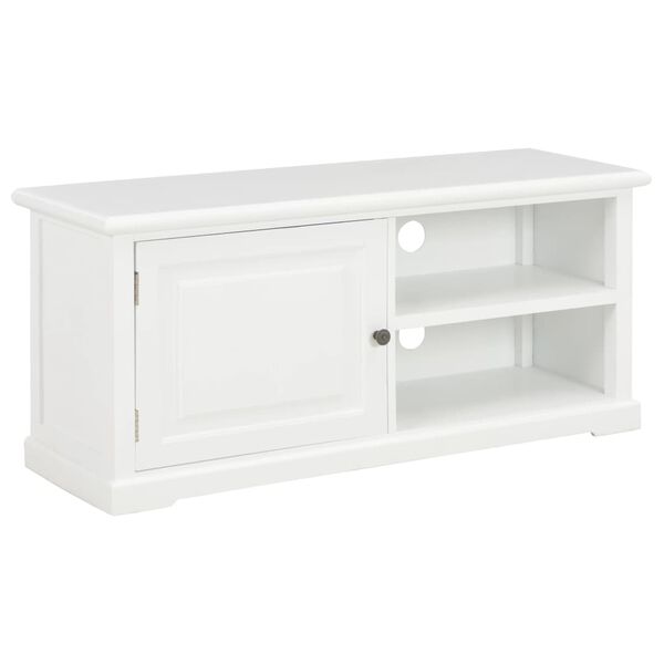 vidaXL Mueble para TV de madera blanco 90x30x40 cm