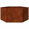 vidaXL Jardinera de acero corten oxidado 90x90x45 cm