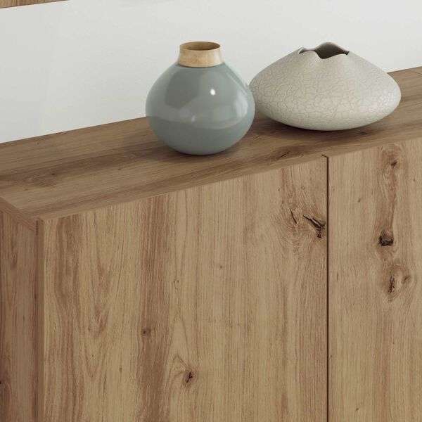 vidaXL Unidad de Pared para TV 5 pcs Roble artesanal