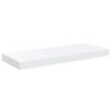 vidaXL Estante flotante de pared 2 uds MDF blanco brillo 60x23,5x3,8cm