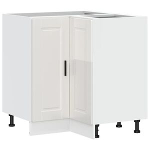 vidaXL Mueble bajo esquina de cocina porto alto brillo blanco
