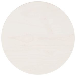vidaXL Tablero de mesa redondo madera maciza de pino blanco &Oslash;30x3 cm